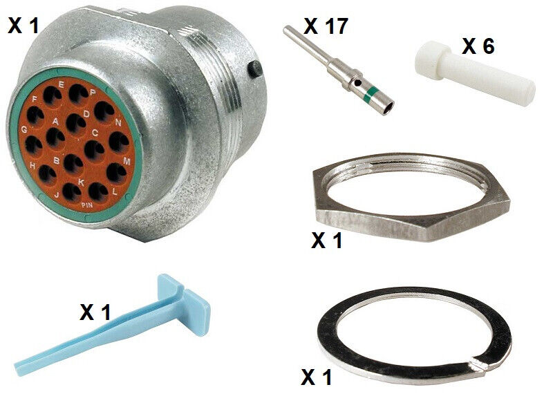 Deutsch HD30 Series M34-18-14PN 14 Pin Receptacle Kit