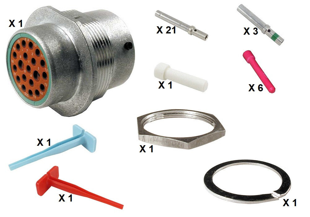 Deutsch HD30 Series M34-18-20SN 20 Socket Receptacle Kit