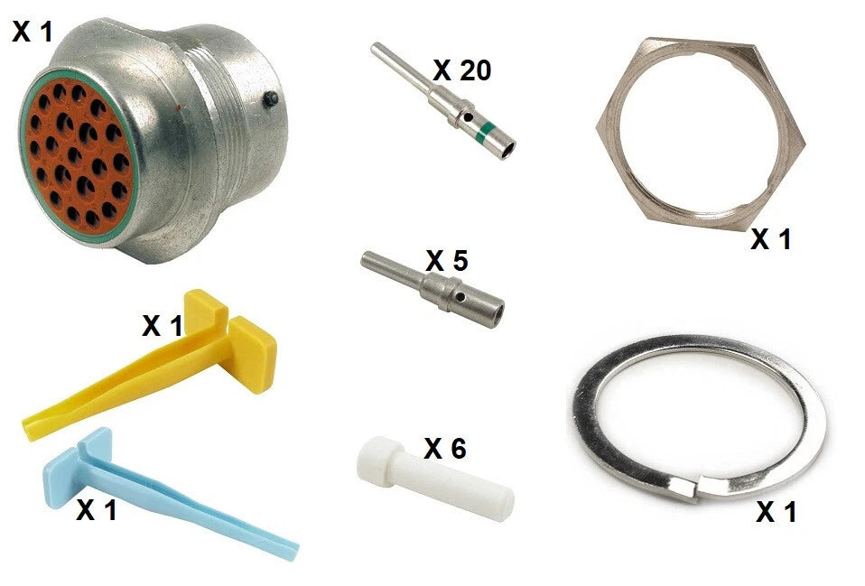 Deutsch HD30 Series M34-24-21PN 21 Pin Receptacle Kit