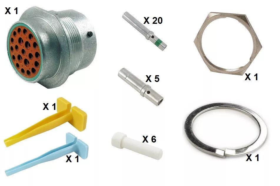 Deutsch HD30 Series M34-24-21SN 21 Socket Receptacle Kit
