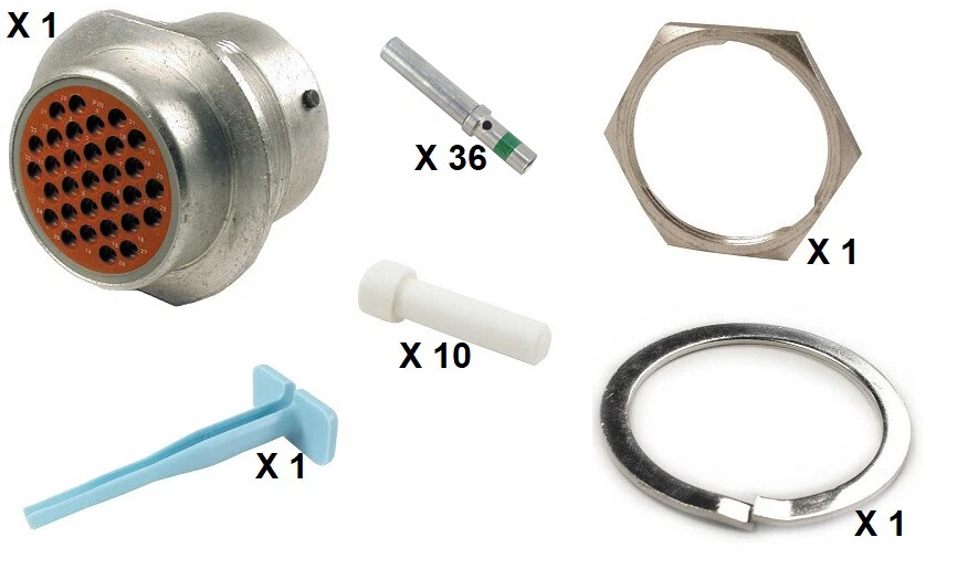 Deutsch HD30 Series HD34-24-31ST 31 Socket Receptacle Kit
