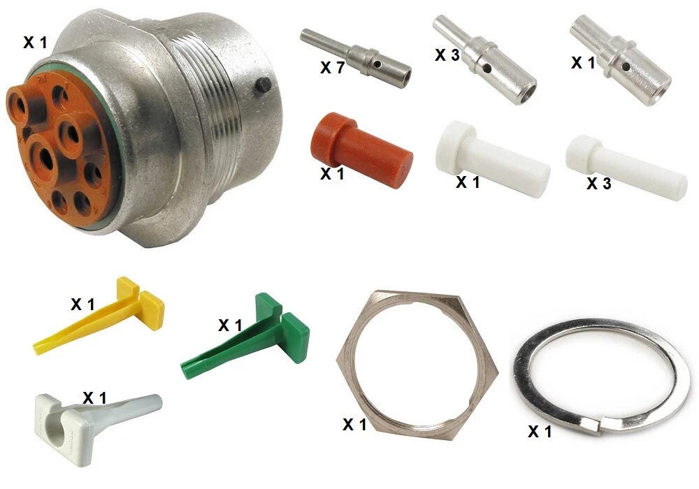 Deutsch HD30 Series M34-24-9PN 9 Pin Receptacle Kit