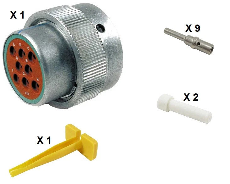 Deutsch HD30 Series M36-18-8PN 8 Pin Plug Kit