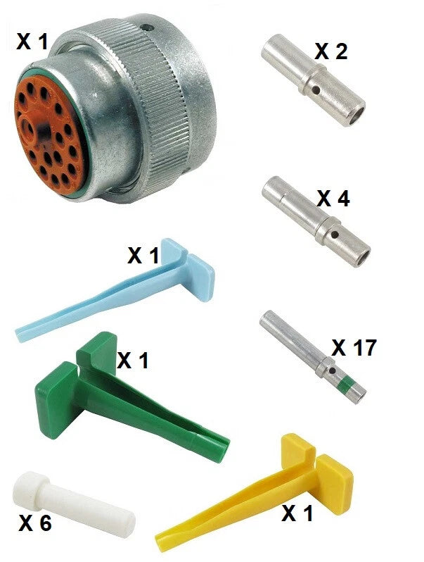 Deutsch HD30 Series M36-24-18SN 18 Socket Plug Kit