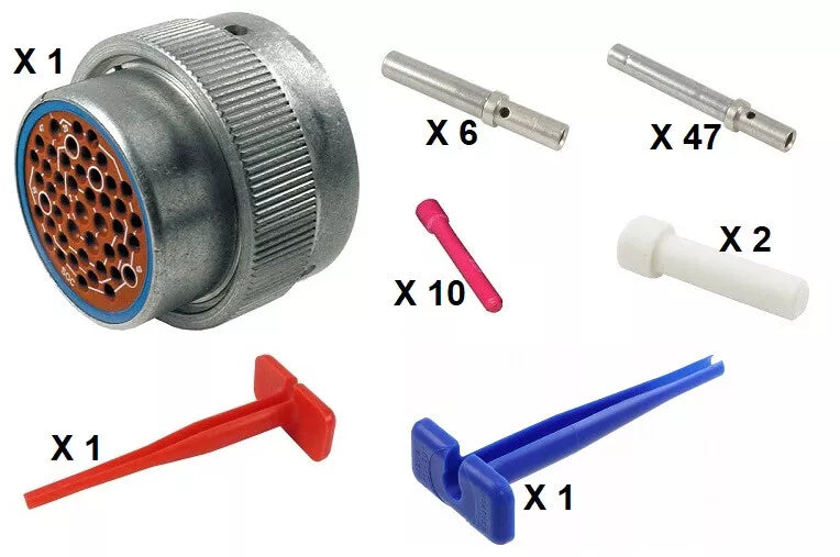 Deutsch HD30 Series M36-24-47SE 47 Socket Plug Kit