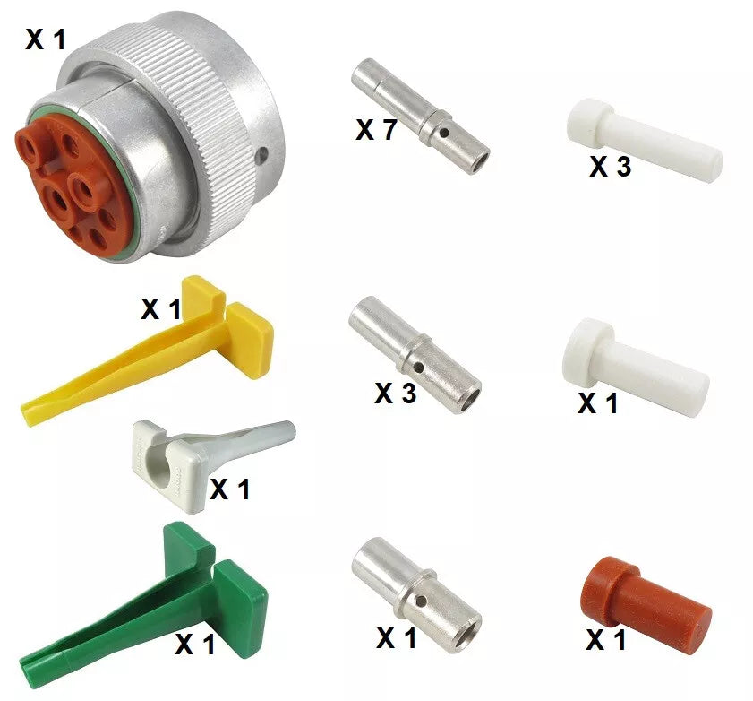 Deutsch HD30 Series M36-24-9SN 9 Way Connector Kit