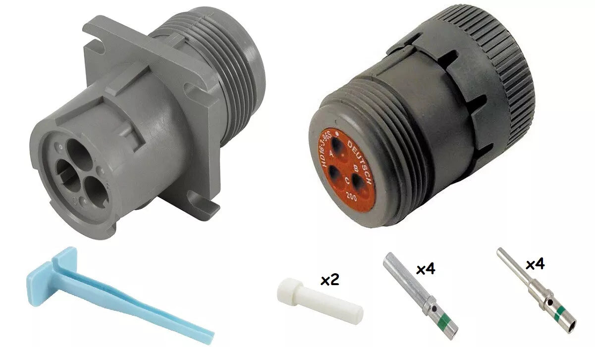Deutsch HD10 3 Way Connector Kit - Size 16 Contacts