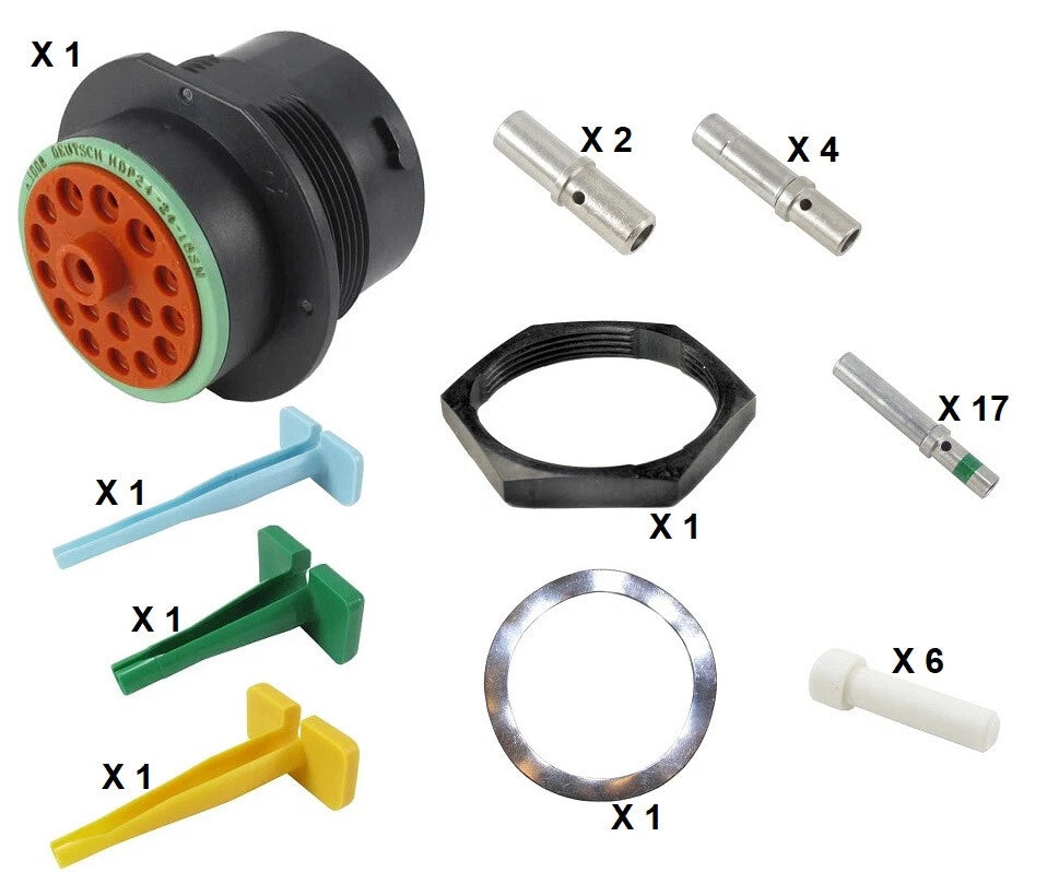 Deutsch HDP20 Series P24-24-18SN 18 Socket Receptacle Kit