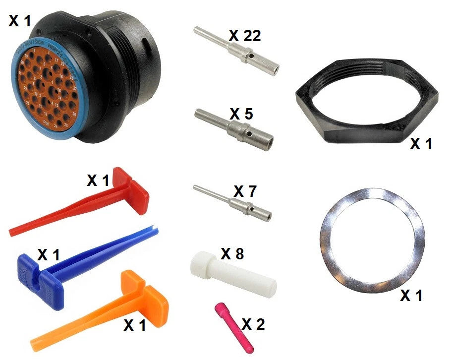 Deutsch HDP20 Series P24-24-29PE 29 Pin Receptacle Kit