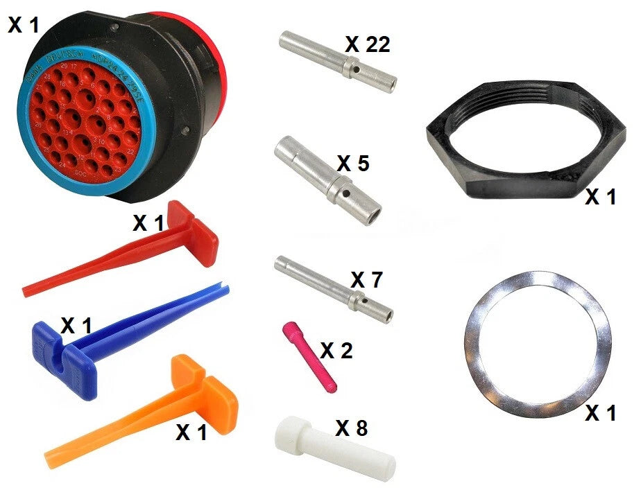 Deutsch HDP20 Series P24-24-29SE 29 Socket Receptacle Kit