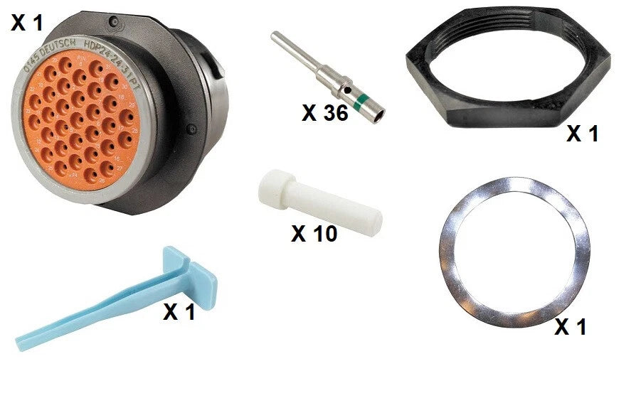 Deutsch HDP20 Series P24-24-31PT 31 Pin Receptacle Kit