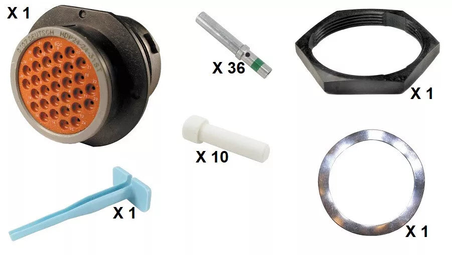 Deutsch HDP20 Series P24-24-31ST 31 Socket Receptacle Kit