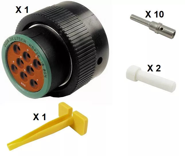 Deutsch HDP20 Series P26-18-8PN 8 Pin Plug Kit