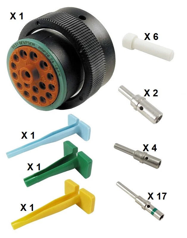 Deutsch HDP20 Series P26-24-18PN 18 Pin Plug Kit