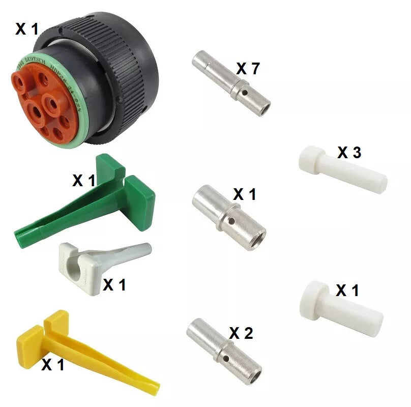 Deutsch HDP20 Series P26-24-9SN 9 Socket Plug Kit