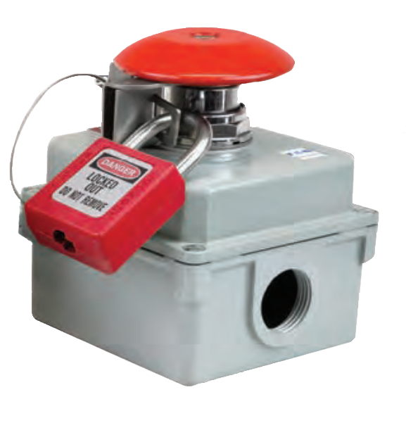Heavy Duty Emergency Stop 75mm Enclosure Push/Pull Lockable (N/O & N/C)