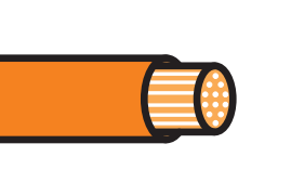 0.5mm² Orange Thin Wall Cable