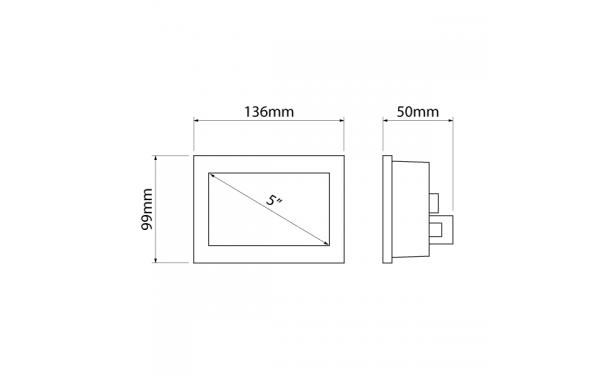 Ultraview Touch Series 5" Display UV500