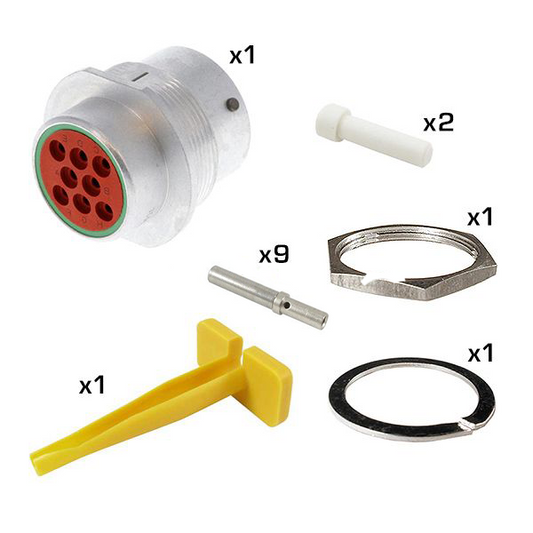 Deutsch HD30 Series M34-18-8SN 8 Socket Receptacle Kit