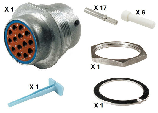 Deutsch HD30 Series M34-18-14SE 14 Socket Receptacle Kit