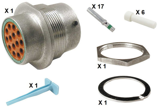 Deutsch HD30 Series M34-18-14SN 14 Socket Receptacle Kit