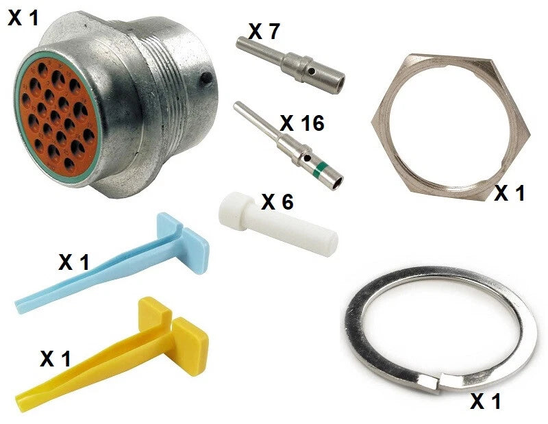 Deutsch HD30 Series M34-24-19PN 19 Pin Receptacle Kit