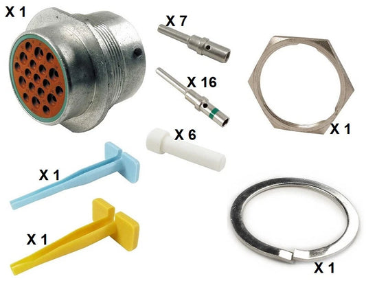 Deutsch HD30 Series M34-24-19PN 19 Pin Receptacle Kit