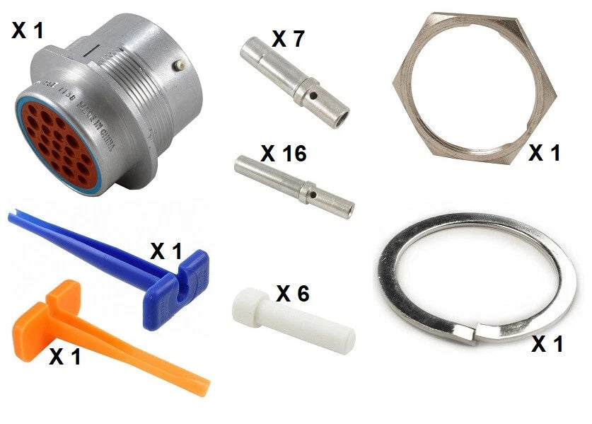 Deutsch HD30 Series M34-24-19SE 19 Socket Receptacle Kit