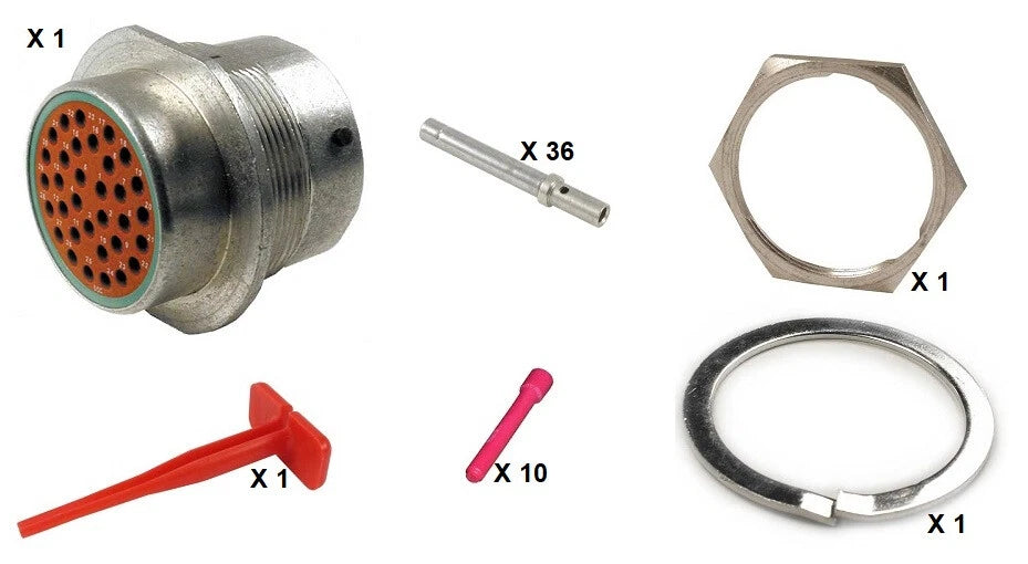 Deutsch HD30 Series M34-24-33SN 33 Socket Receptacle Kit