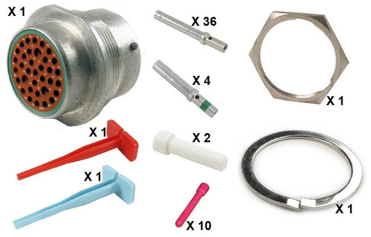 Deutsch HD30 Series M34-24-35SN 35 Socket Receptacle Kit