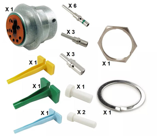Deutsch HD30 Series M34-24-91PN 9 Pin Receptacle Kit
