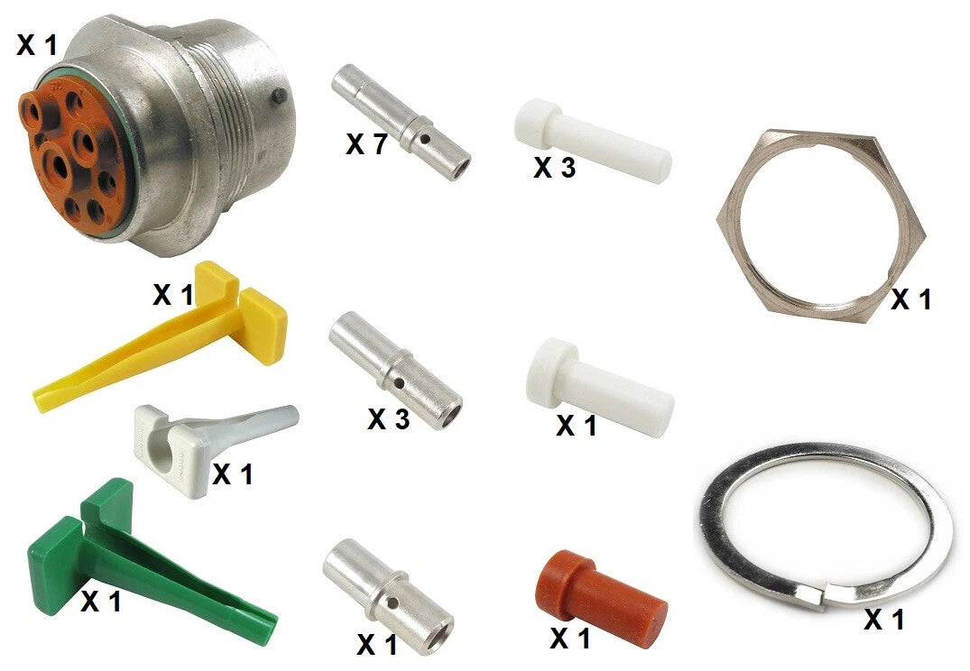 Deutsch HD30 Series M34-24-9SN 9 Socket Receptacle Kit