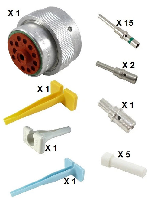 Deutsch HD30 Series M36-24-14PN 14 Pin Plug Kit