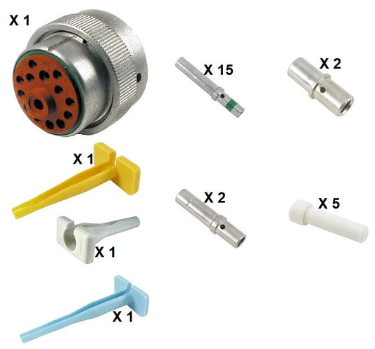 Deutsch HD30 Series M36-24-14SN 14 Socket Plug Kit
