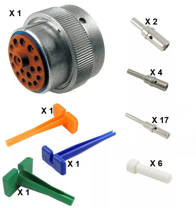 Deutsch HD30 Series M36-24-18PE 18 Pin Plug Kit