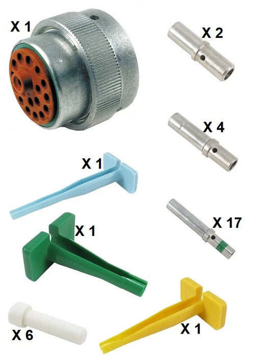 Deutsch HD30 Series M36-24-18SN 18 Socket Plug Kit