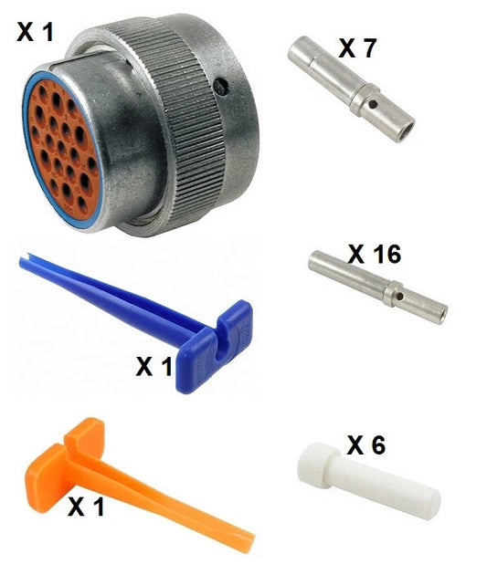 Deutsch HD30 Series M36-24-19SE 19 Socket Plug Kit
