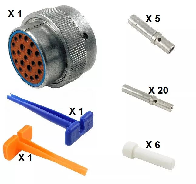 Deutsch HD30 Series M36-24-21SE 21 Socket Plug Kit