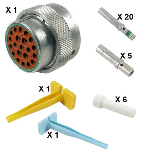 Deutsch HD30 Series M36-24-21SN 21 Socket Plug Kit