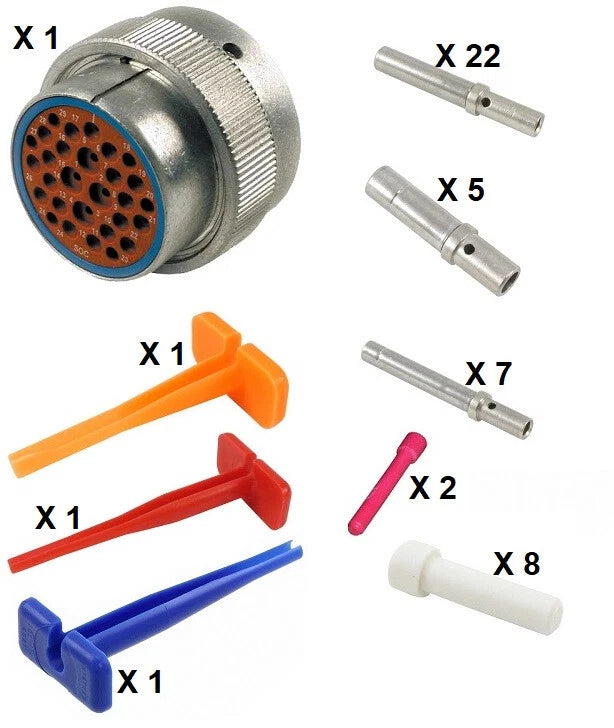 Deutsch HD30 Series M36-24-29SE 29 Socket Plug Kit