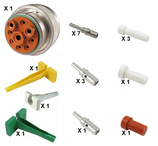 Deutsch HD30 Series M36-24-9PN 9 Socket Plug Kit