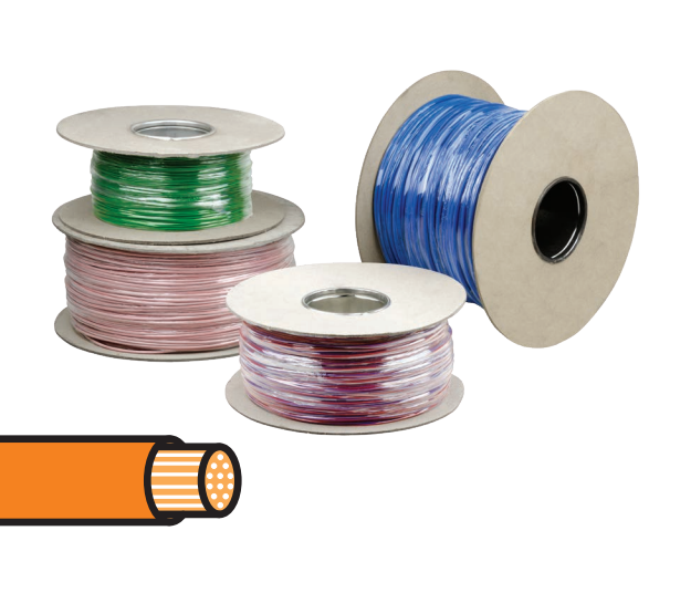 1mm² Orange Thin Wall Cable