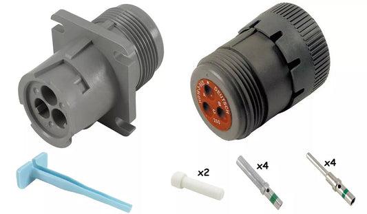 Deutsch HD10 3 Way Connector Kit - Size 16 Contacts
