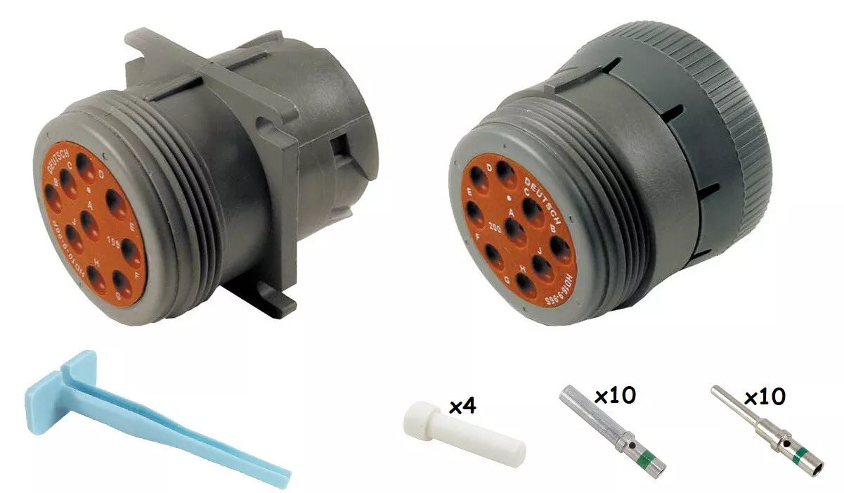 Deutsch HD10 9 Way Connector Kit - Size 16 Contacts