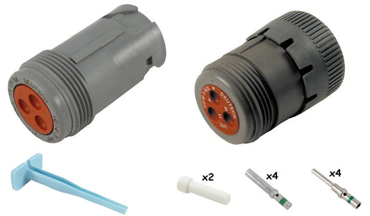 Deutsch HD14 3 Way Connector Kit - Size 16 Contacts