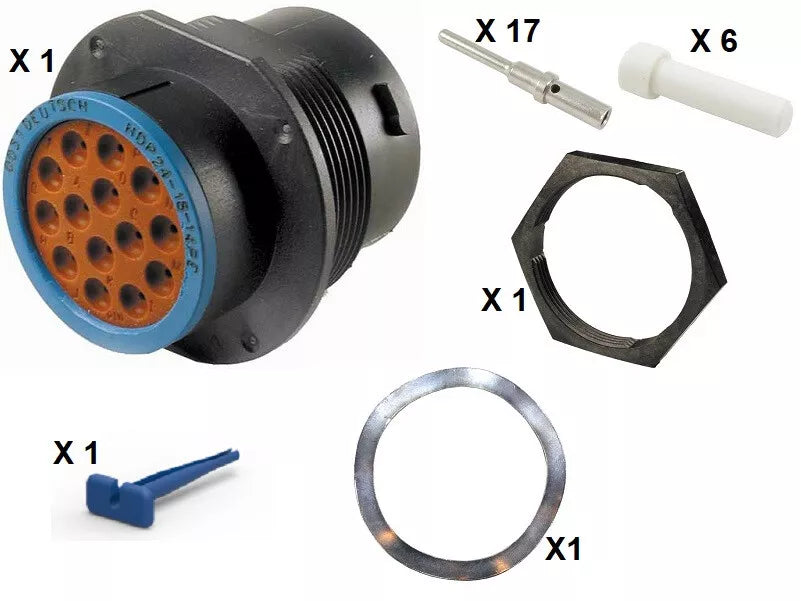 Deutsch HDP20 Series P24-18-14PE 14 Pin Receptacle Kit