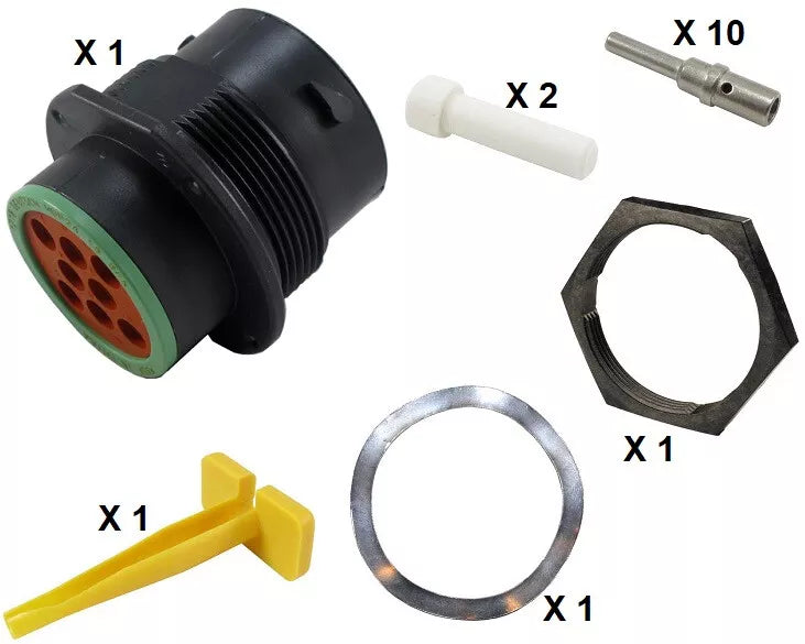 Deutsch HDP20 Series P24-18-8PN 8 Pin Receptacle Kit