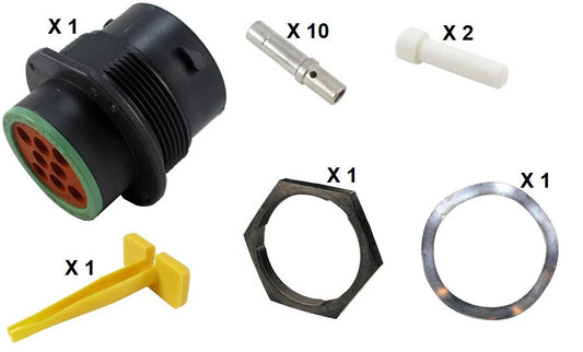Deutsch HDP20 Series P24-18-8SN 8 Socket Receptacle Kit