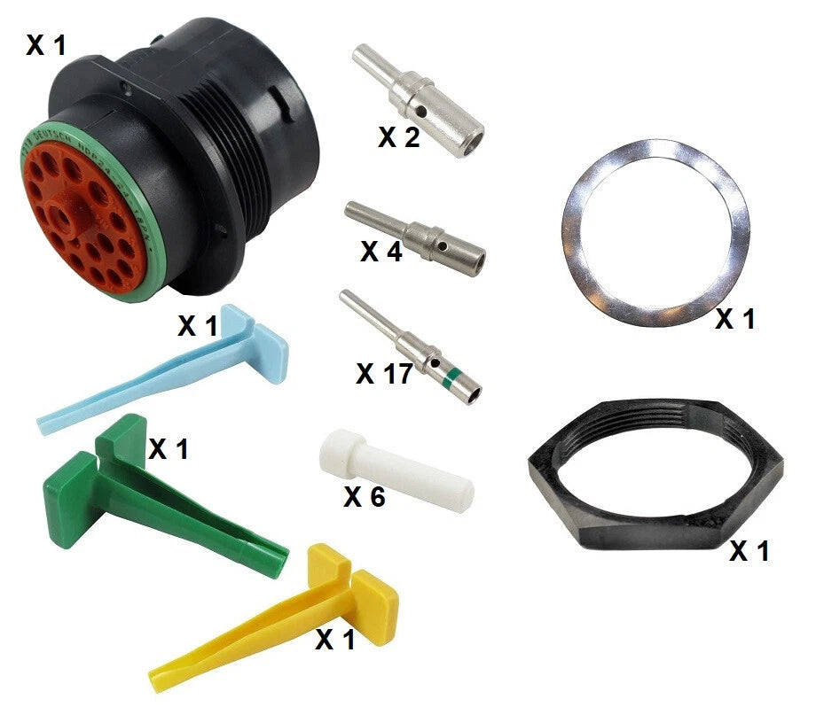 Deutsch HDP20 Series P24-24-18PN 18 Pin Receptacle Kit