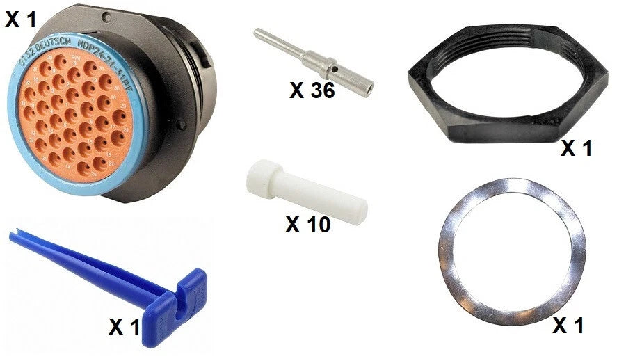 Deutsch HDP20 Series P24-24-31PE 31 Pin Receptacle Kit